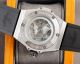 Copy Hublot Big Bang Sang Bleu SS Black Dial Diamond Bezel Black Gummy Strap (9)_th.jpg